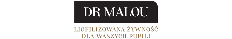 logo przedstawiające dr malou liofilizowana żywność dla waszych pupili