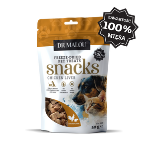 Karma uzupełniająca dla psów i kotów – 100% liofilizowana wątroba z kurczaka