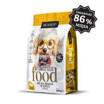 Zdjęcie przedstawiające Liofilizowana karma pełnoporcjowa dla dorosłych psów Kurczak z dynią