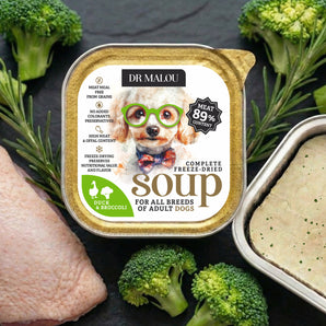 Zupka z kaczką i brokułem - liofilizowana pełnoporcjowa karma dla psów