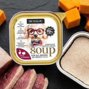 Zupka z kaczką i dynią – liofilizowana karma pełnoporcjowa dla psów